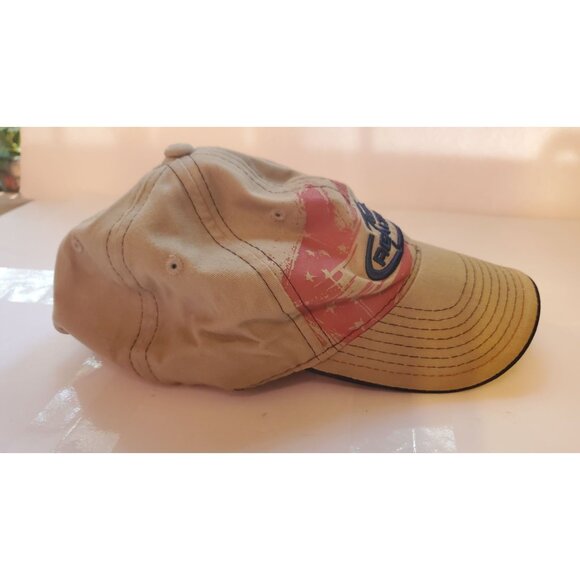 Team Realtree Khaki Beige Adjustable Baseball Cap With Red & Black Design - Picture 3 of 7